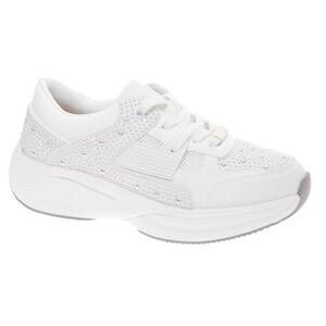 NEW OUTWOODS women's sparkle sneakers in white